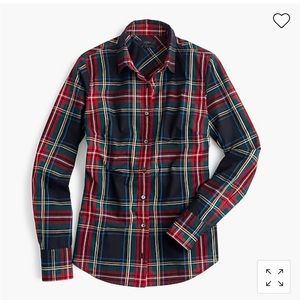 J Crew Perfect shirt in Stewart plaid